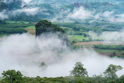 Scenic view of landscape against sky