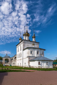 Nikolsky monastery, gorokhovets, russia. trinity cathedral from apse