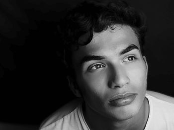 Close-up portrait of young man