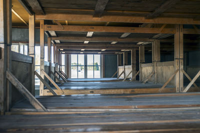 Interior of abandoned building