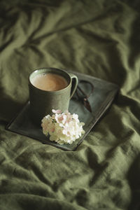 Close-up of coffee on table