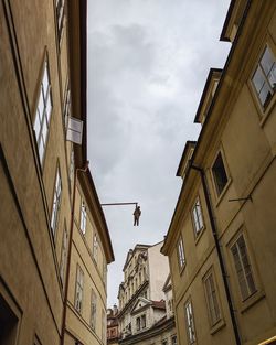 Low angle view of buildings against sky