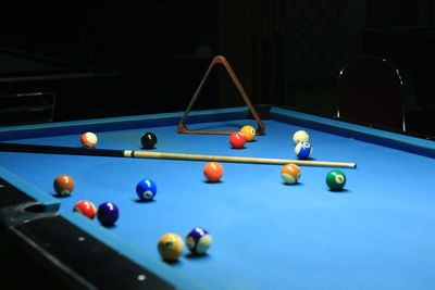 Close-up of balls on table