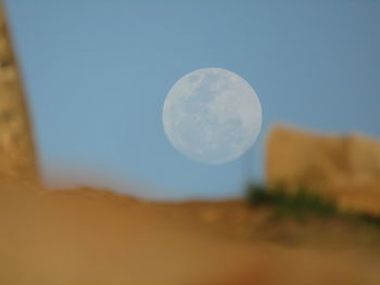 Close-up of moon against sky