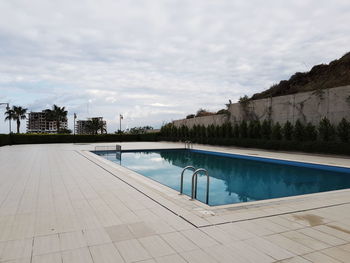 View of swimming pool against sky