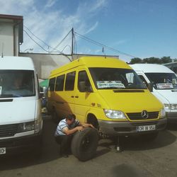 Man and woman against sky