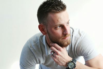 Portrait of young man