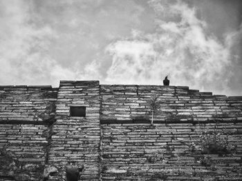 Low angle view of building against sky