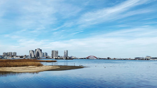 Korea, sokcho. beautiful sky and sea