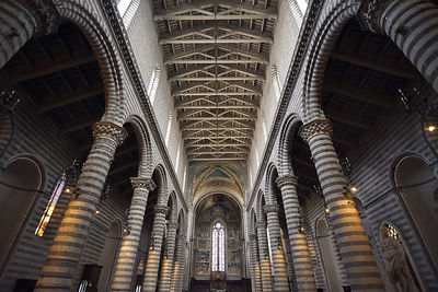 Low angle view of ceiling of building