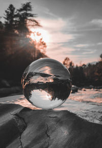 Lensball photography at riverside