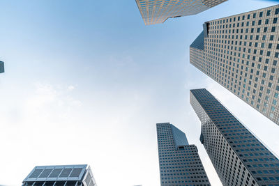 Low angle view of buildings against sky