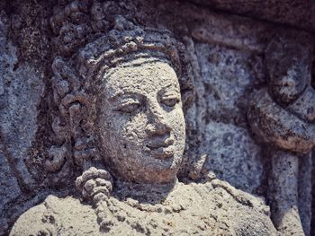 Close-up of old statue