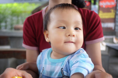 Portrait of cute baby girl