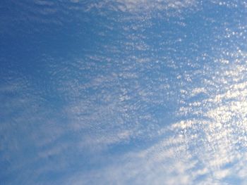 Low angle view of cloudy sky
