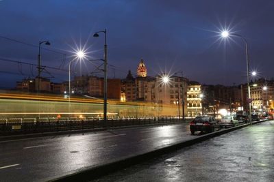 City street at night