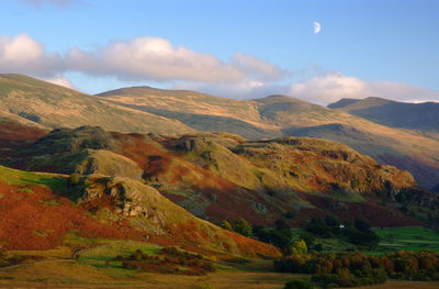 Scenic view of mountains