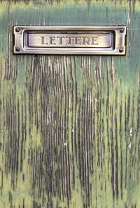 Full frame shot of old wooden door