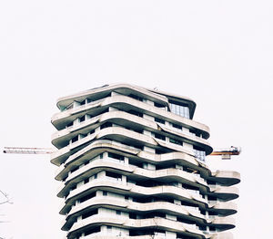 Low angle view of building against clear sky