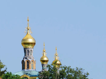 View of cathedral against clear sky