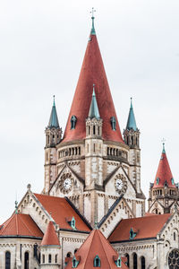 Low angle view of building against sky