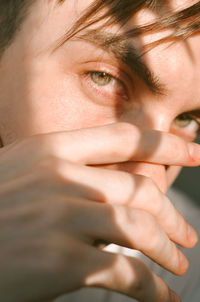 Close-up portrait of teenage girl