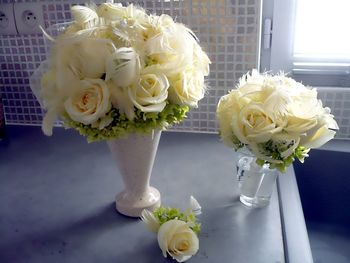 Close-up of flowers in vase