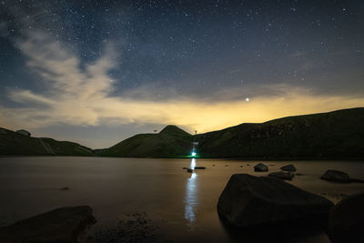 Landscape of the northern apennines italy, scaffaiolo lake