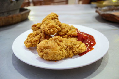 Close-up of food in plate