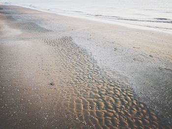 High angle view of beach
