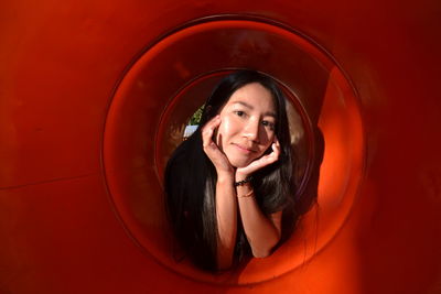 Portrait of a smiling young woman