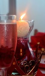 Close-up of drink on table