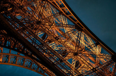Low angle view of eiffel tower