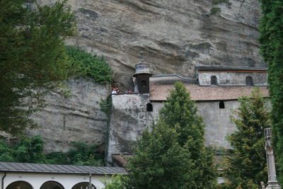 Built structure with trees in background