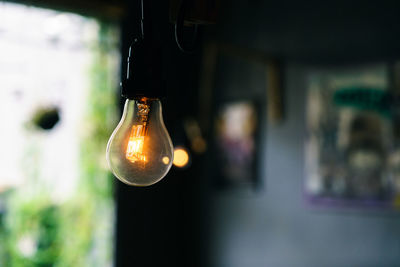 Close-up of light bulb