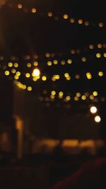 Defocused image of illuminated lights