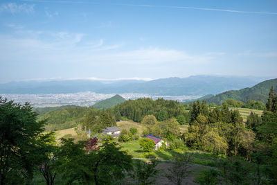 Scenic view of landscape against sky