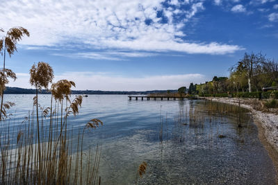 View of lake against sky