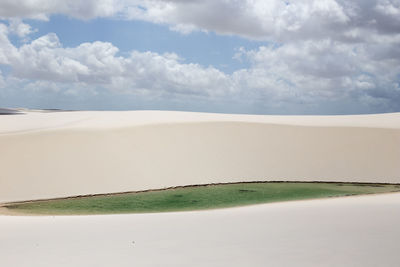 Scenic view of desert against sky