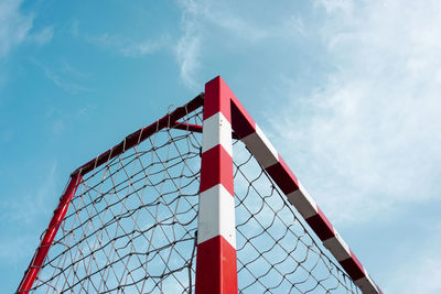 Street soccer sports equipment with rope net