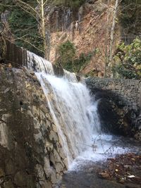 Stream flowing through rocks