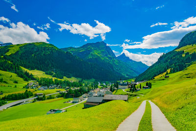 Scenic view of landscape against sky