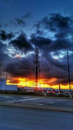 Road at sunset