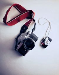 High angle view of camera
