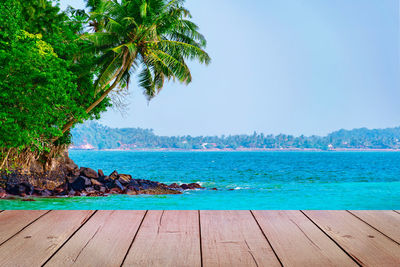 Scenic view of sea against sky