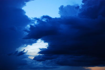 Low angle view of clouds in sky