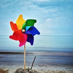 Pinwheel on beach