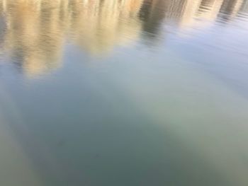 Reflection of clouds in lake