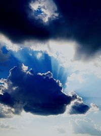 Low angle view of clouds in sky