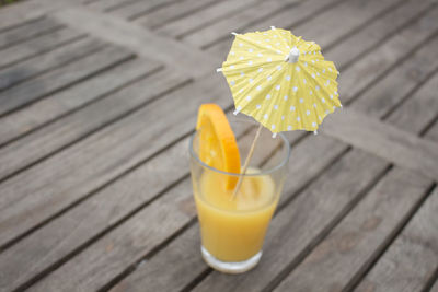 Close-up of drink on table